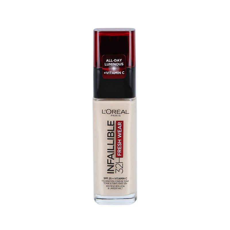 L’OREAL PARIS INFAILLIBLE 32H SPF25 Fresh Wear Podkład do twarzy 015 Porcelain 30 ml