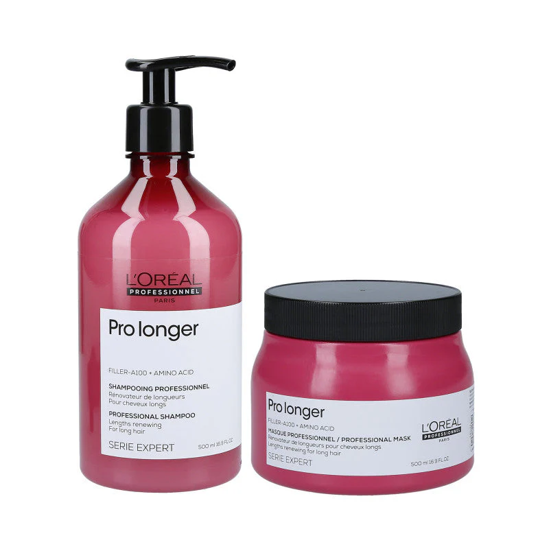 L’OREAL PROFESSIONNEL PRO LONGER Wzmacniający zestaw do włosów Szampon 500 ml + Maska 500 ml