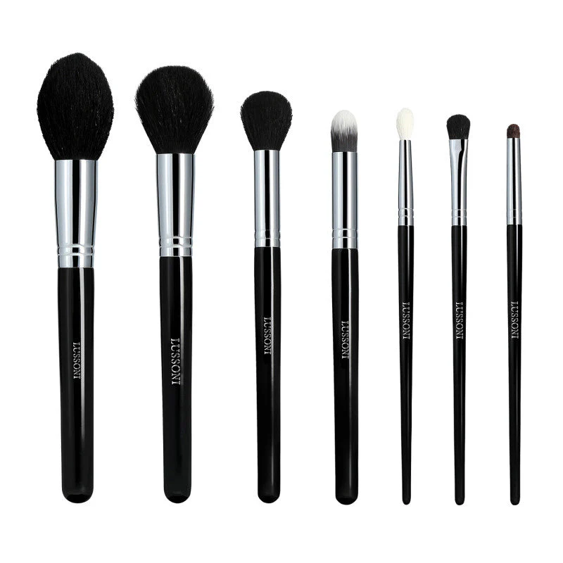 LUSSONI Beauty Queen - Zestaw 7 Profesjonalnych pędzli do makijażu