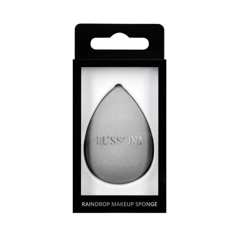 LUSSONI Gąbka do makijażu, Raindrop, Szara
