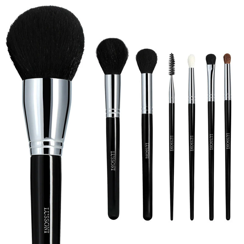 LUSSONI Must-haves - Zestaw 7 profesjonalnych pędzli do makijażu
