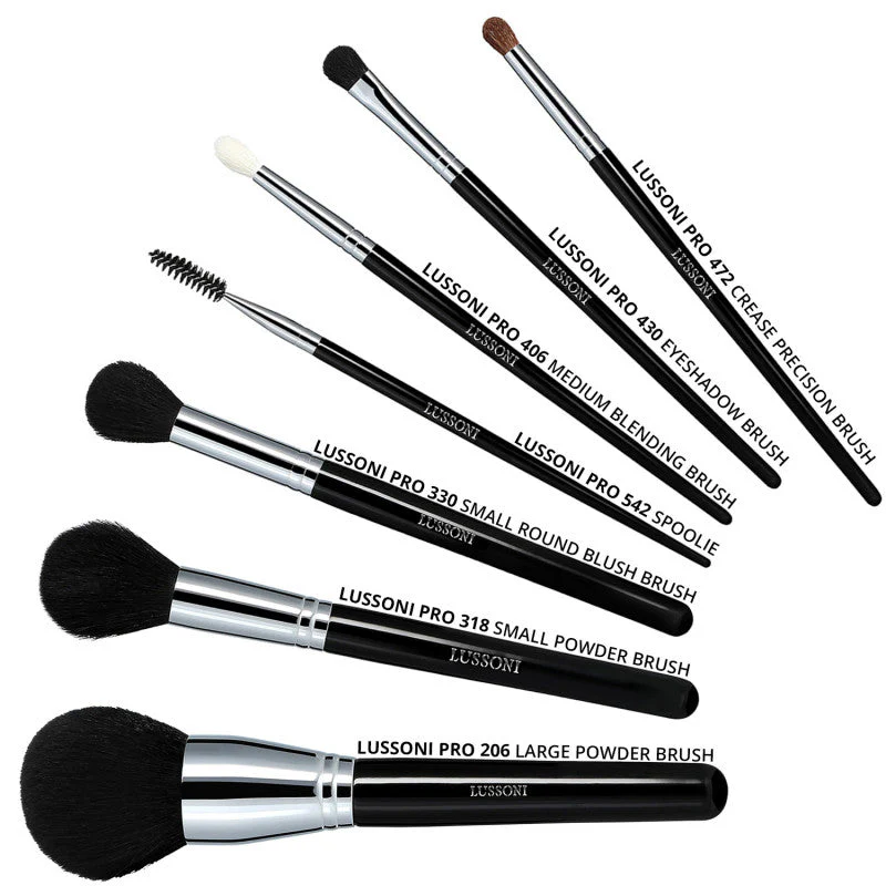 LUSSONI Must-haves - Zestaw 7 profesjonalnych pędzli do makijażu - Image 2