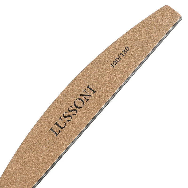 LUSSONI Pilnik do paznokci PREMIUM, Łódka, 100/180, 10 szt. - Image 3