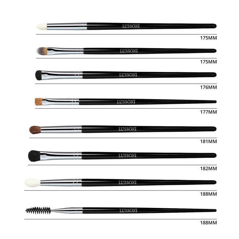 LUSSONI Smokey Eye - Zestaw 8 Profesjonalnych pędzli do makijażu - Image 2