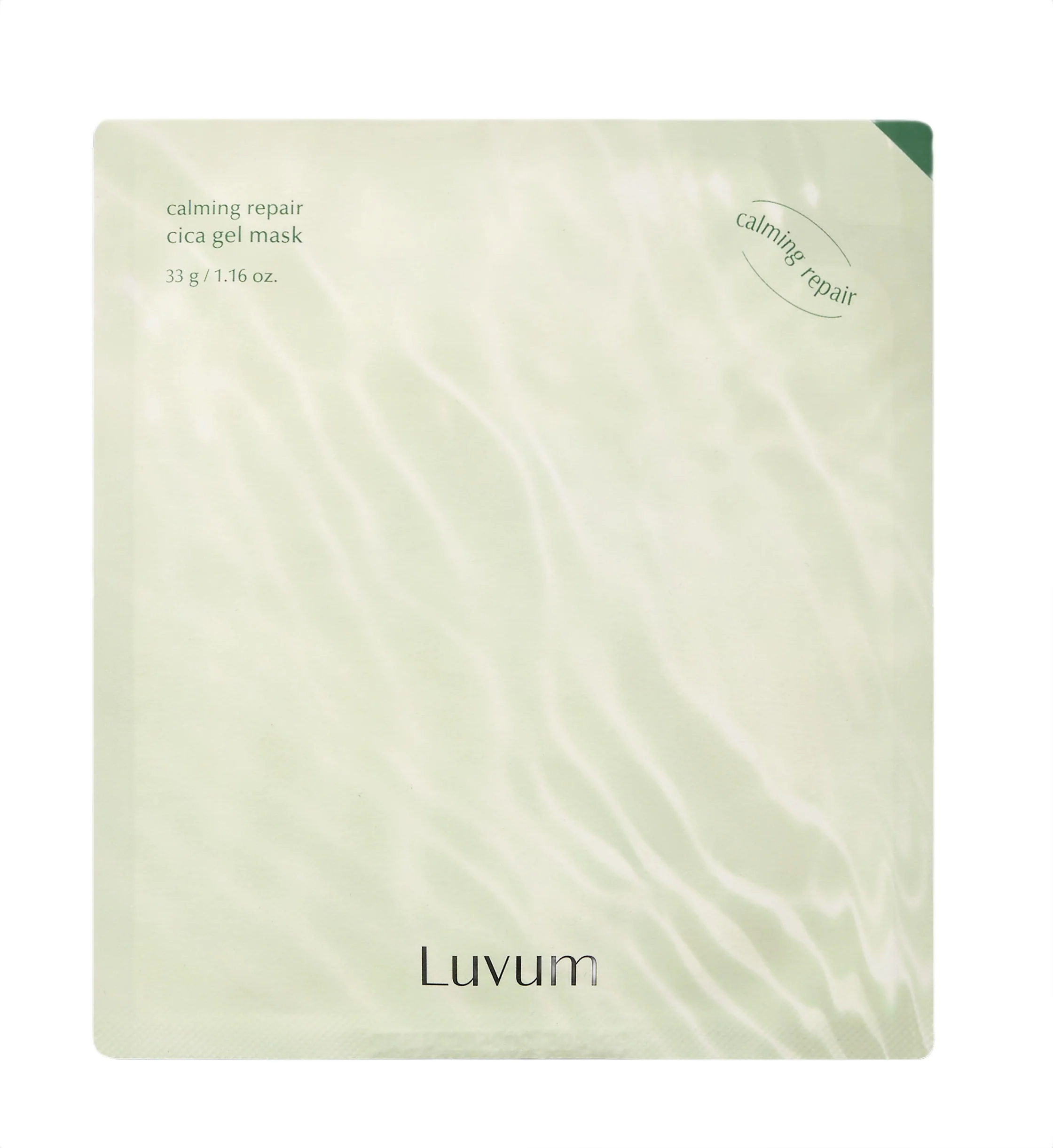 LUVUM CALMING REPAIR CICA Hydrożelowa maseczka w płachcie z ekstraktem z młodej wąkroty azjatyckiej 1 szt.