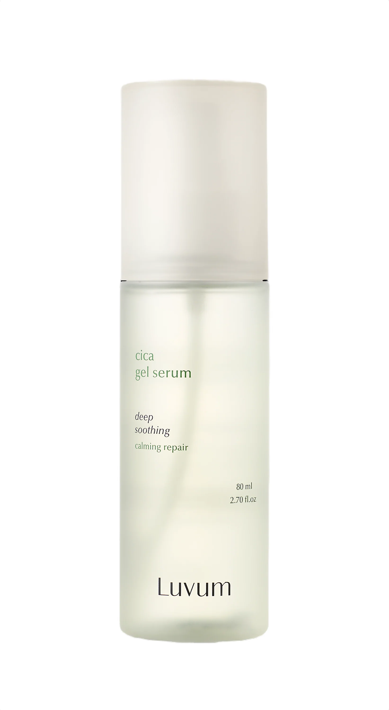 LUVUM CALMING REPAIR CICA GEL SERUM Lekkie, żelowe serum w mgiełce z ekstraktem z wąkroty azjatyckiej 80 ml