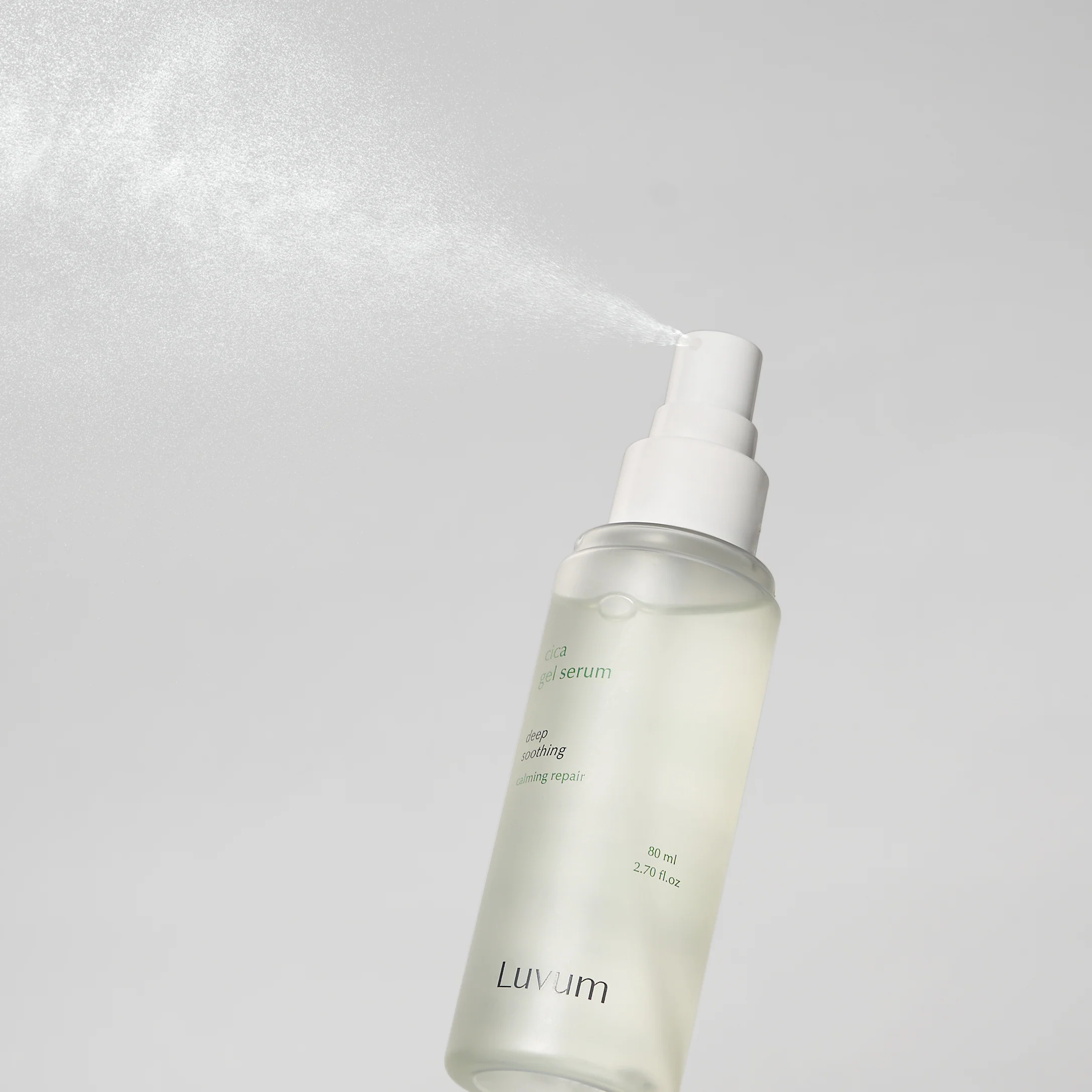 LUVUM CALMING REPAIR CICA GEL SERUM Lekkie, żelowe serum w mgiełce z ekstraktem z wąkroty azjatyckiej 80 ml - Image 3