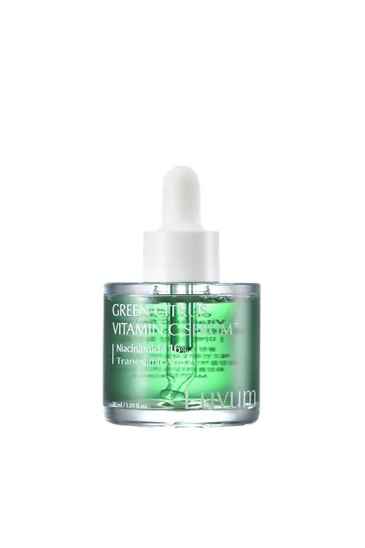 LUVUM GREEN CITRUS VITAMIN C SERUM + Rozjaśniające serum do twarzy z witaminą C i kwasem traneksamowym 30 ml