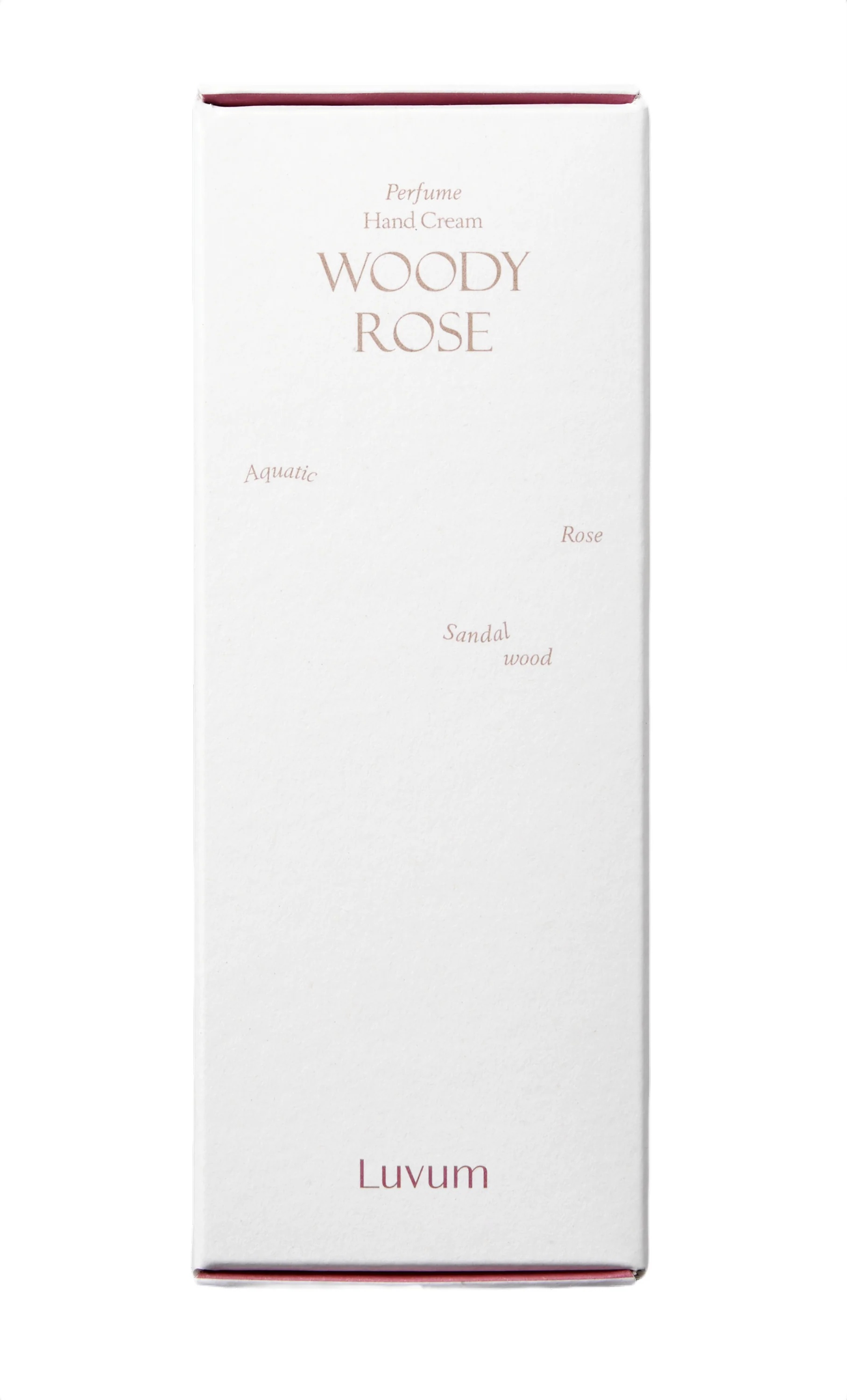 LUVUM PERFUME HANDCREAM WOODY ROSE Lekki, nawilżający krem do rąk o zapachu róży i drzewa sandałowego 50 ml - Image 2