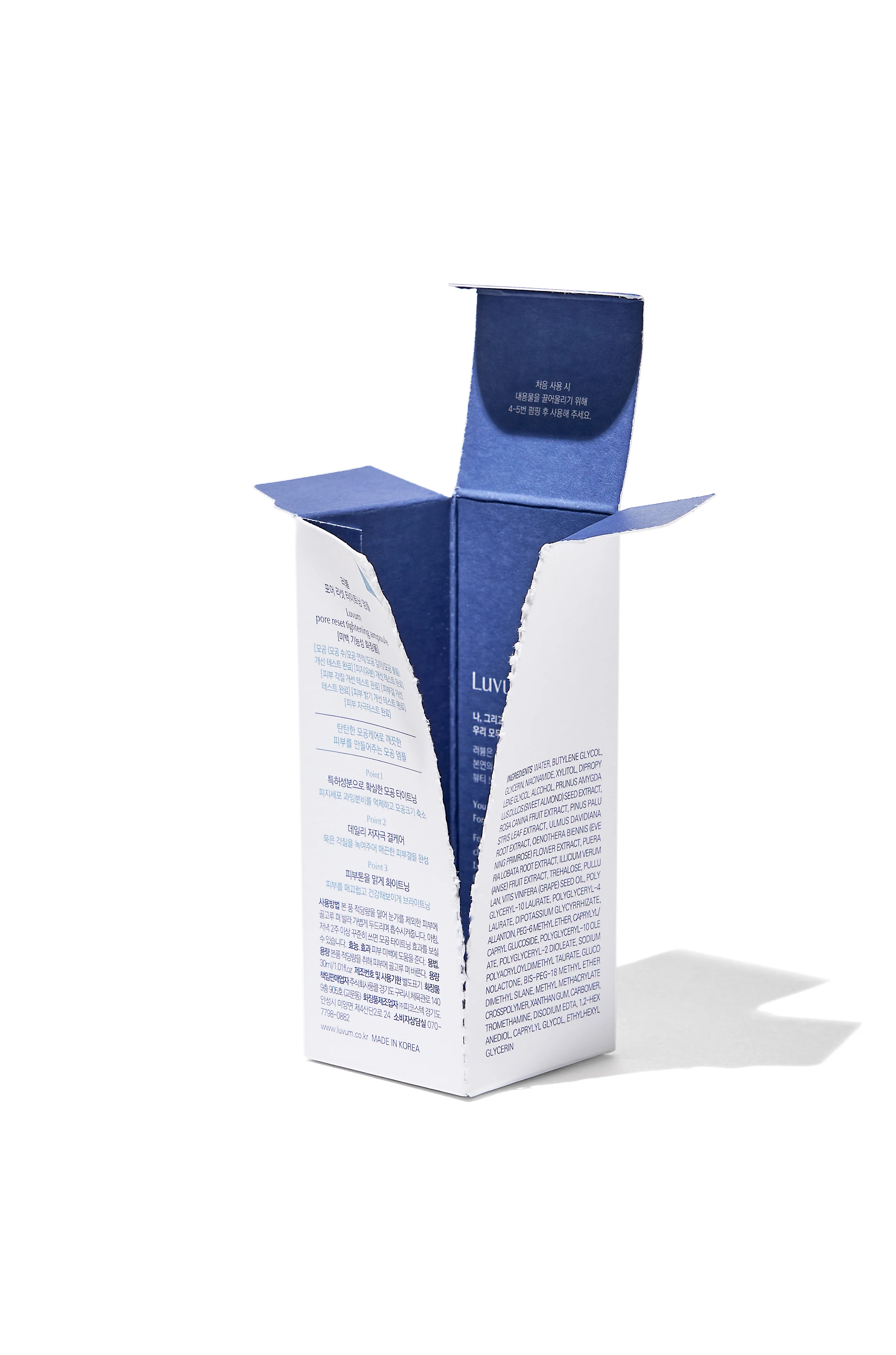 LUVUM PORE RESET TIGHTENING AMPOULE Serum zwężające pory i regulujące wydzielanie sebum 30 ml - Image 2