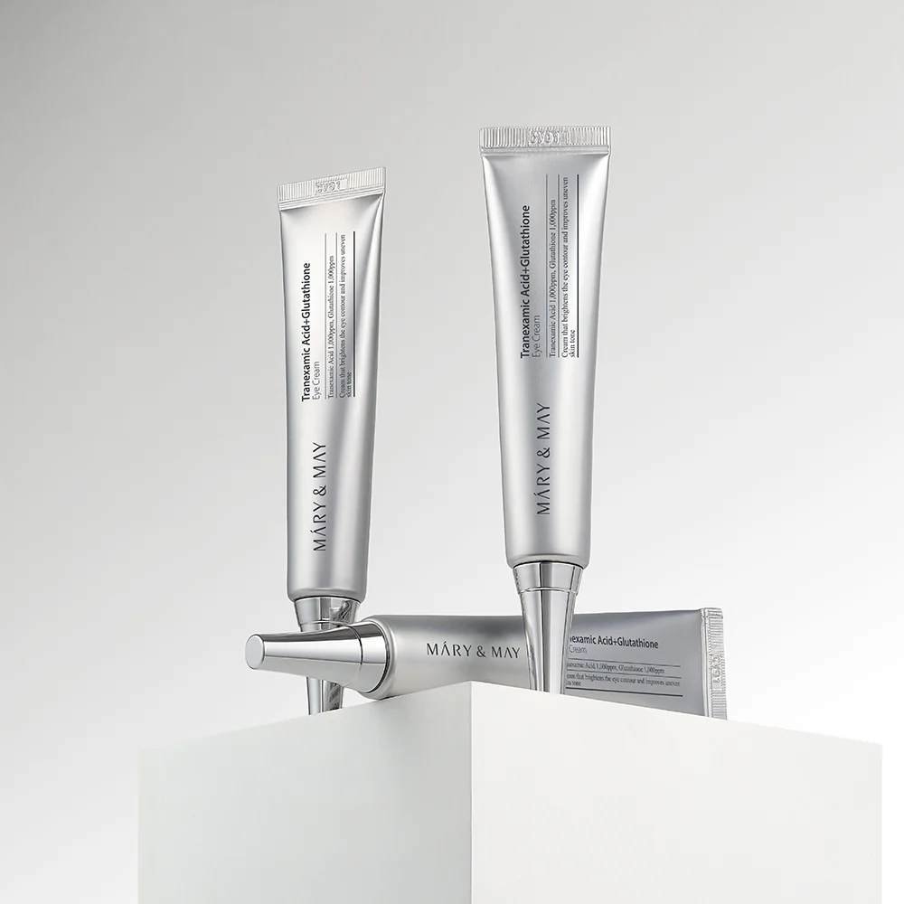 MARY & MAY TRANEXAMIC ACID+GLUTATHIONE Rozjaśniający krem pod oczy z kwasem traneksamowym 12 g - Image 2