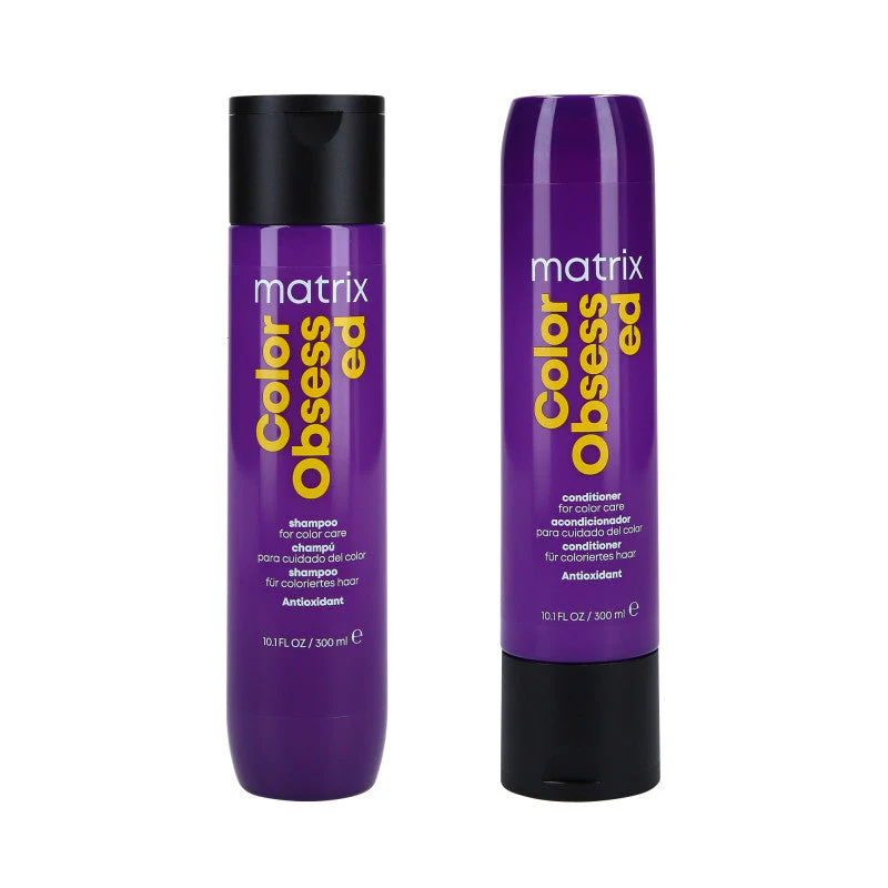 MATRIX TOTAL RESULTS COLOR OBSESSED Zestaw do włosów farbowanych szampon 300 ml + odżywka 300 ml