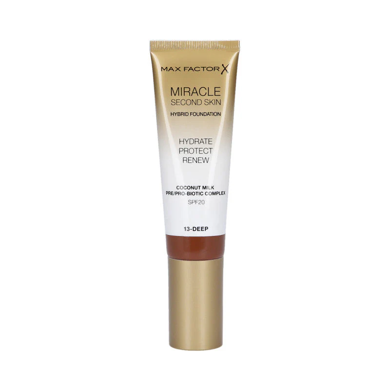 MAX FACTOR MIRACLE Second Skin Nawilżający podkład do twarzy SPF20 013 Deep 30 ml