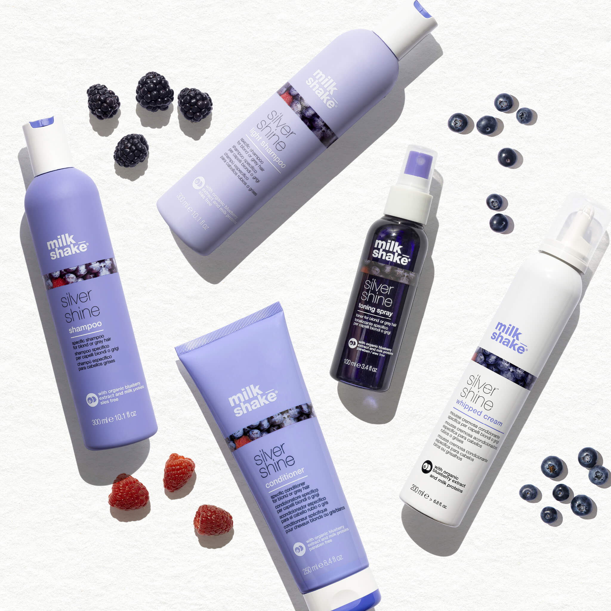 MILK SHAKE SILVER SHINE Tonująca odżywka w sprayu do włosów siwych i blond 100 ml - Image 2