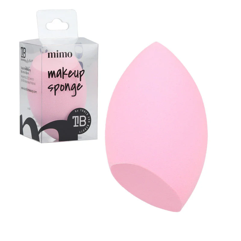MIMO Gąbka do makijażu, Olive cut, Jasnoróżowa