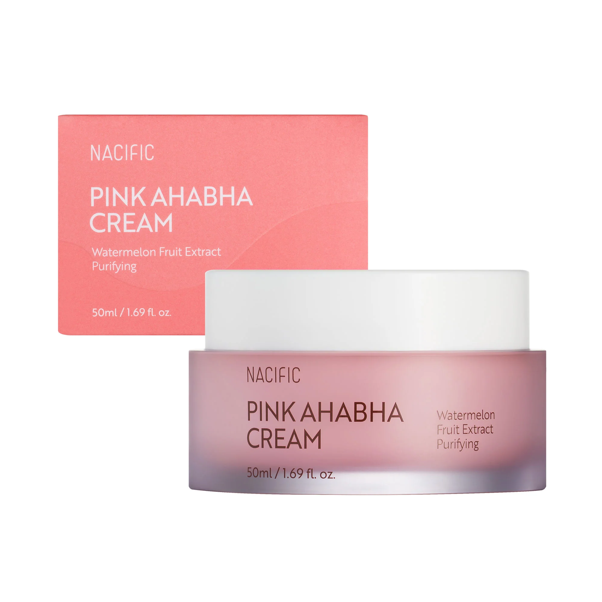 NACIFIC PINK AHABHA CREAM Wielozadaniowy krem do twarzy z kwasami AHA i BHA 50 ml