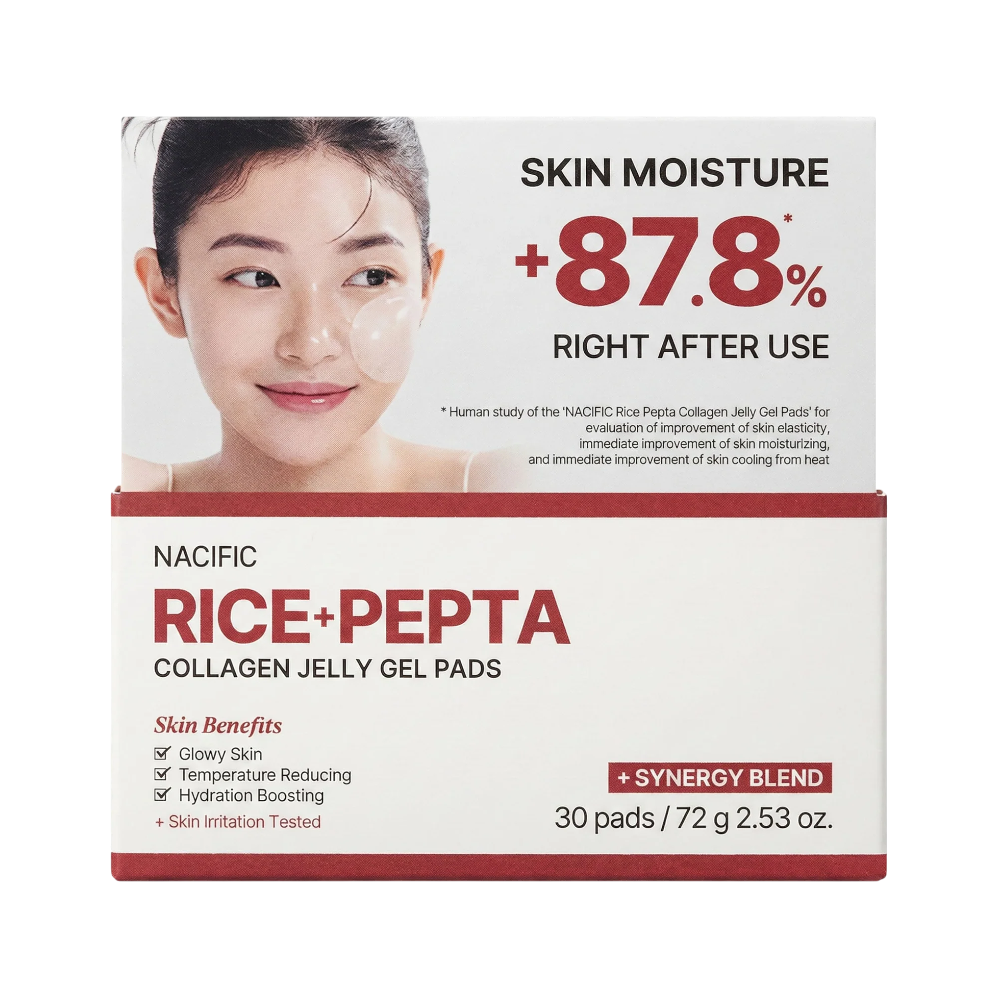 NACIFIC RICE+PEPTA COLLAGEN JELLY GEL PADS Hydrożelowe płatki kolagenowe pod oczy 72 g (30szt.) - Image 2