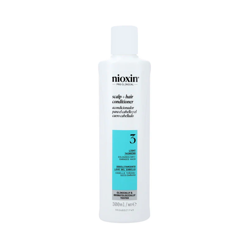 NIOXIN PRO CLINICAL 3 Wzmacniająca odżywka do włosów farbowanych i lekko przerzedzonych 300 ml