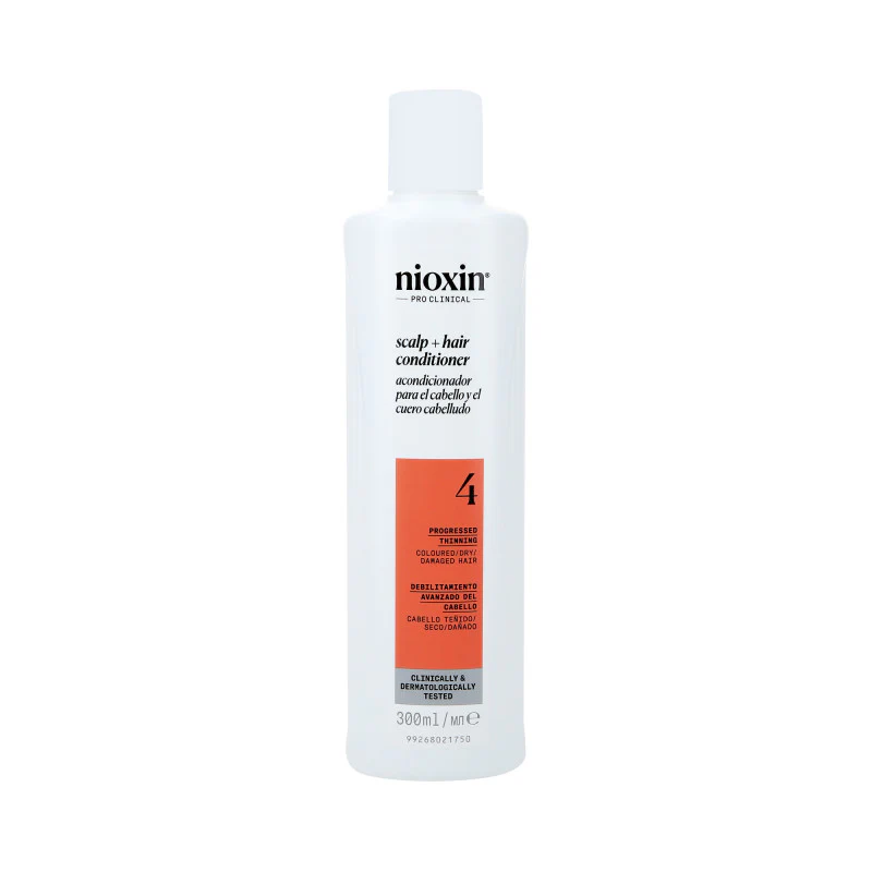NIOXIN PRO CLINICAL 4 Wzmacniająca odżywka do włosów farbowanych z postępującym przerzedzeniem 300 ml