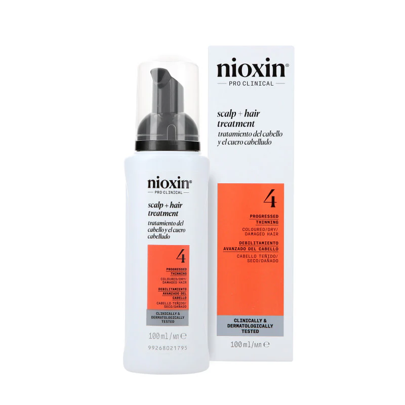 NIOXIN PRO CLINICAL SCALP TREATMENT 4 Kuracja do włosów farbowanych z postępującym przerzedzeniem 100 ml
