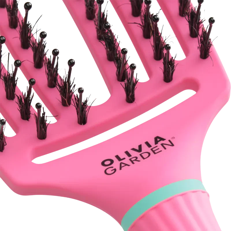 OLIVIA GARDEN FINGERBRUSH COMBO MEDIUM INNER CHILD Szczotka do rozczesywania włosów – Edycja limitowana Bubble Blue - Image 2
