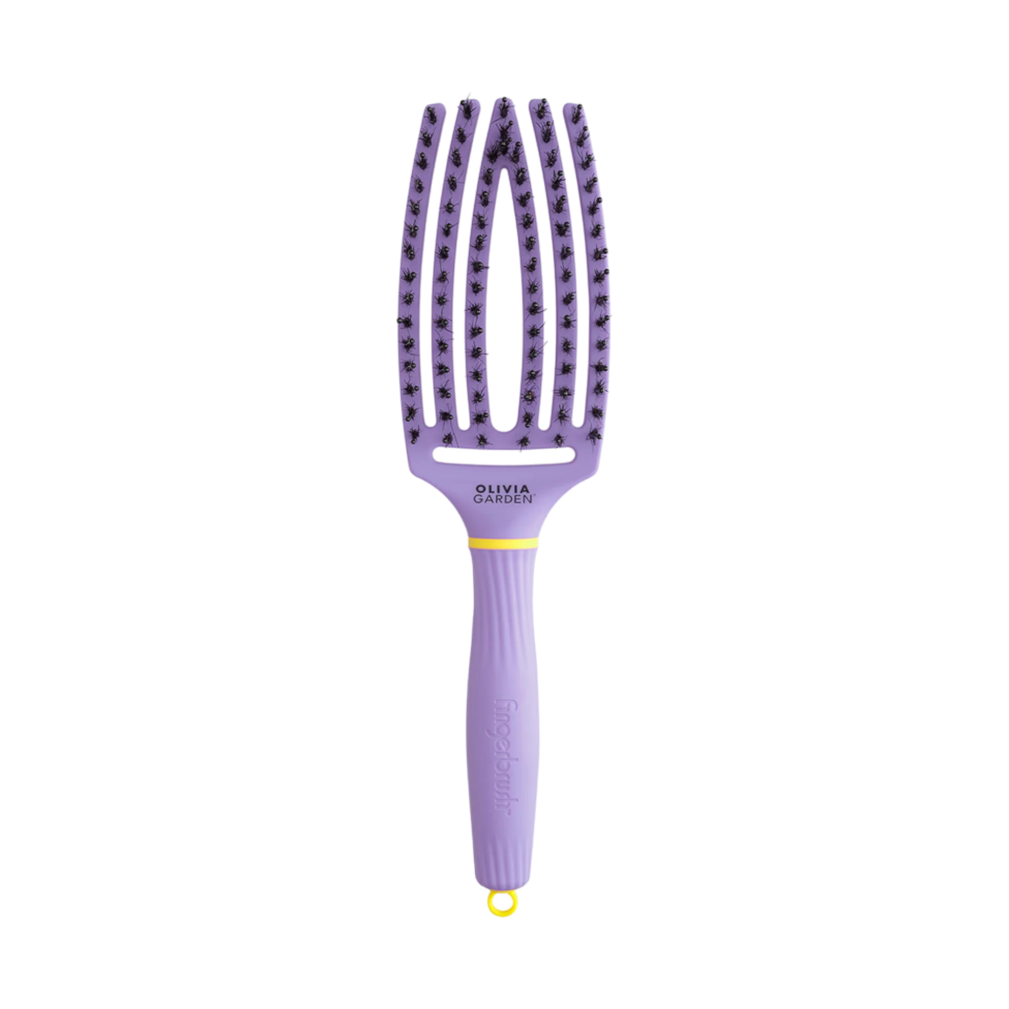 OLIVIA GARDEN FINGERBRUSH COMBO MEDIUM INNER CHILD Szczotka do rozczesywania włosów – Edycja limitowana Snuggle Purple