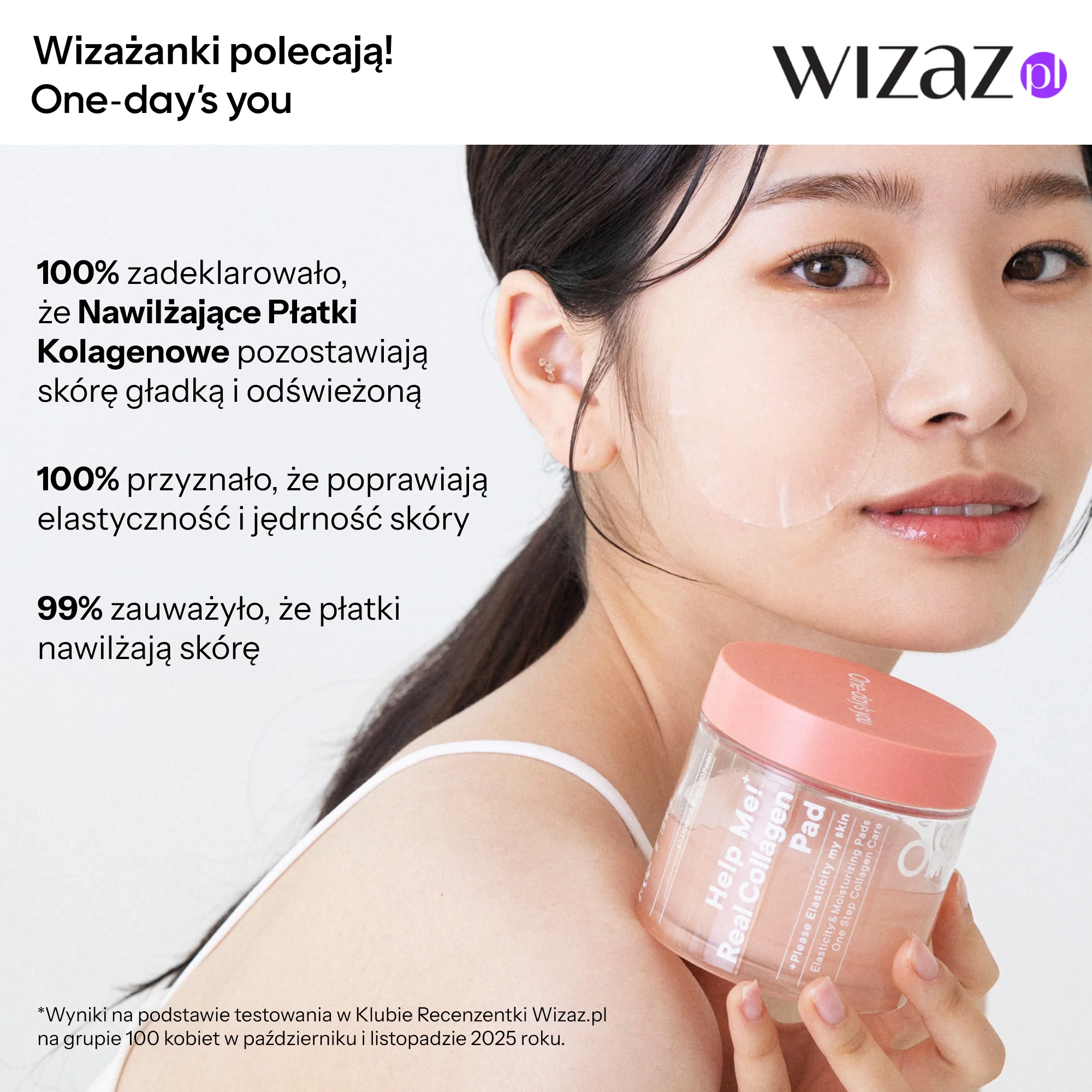 ONE-DAY’S YOU HELP ME REAL COLLAGEN Płatki kolagenowe 130 ml (70 szt.) - Image 7