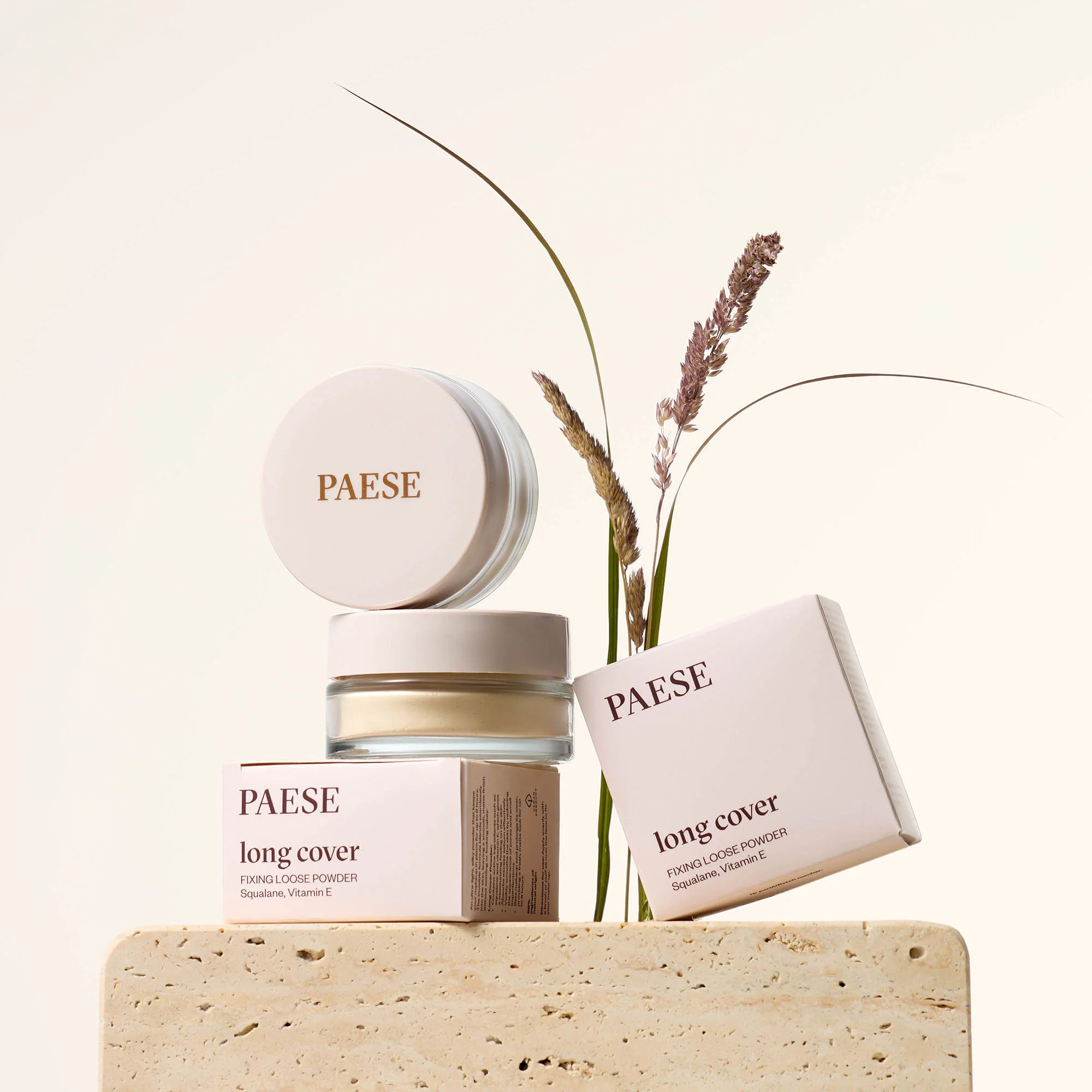 PAESE LONG COVER Puder sypki, utrwalający, Light Beige 6 g - Image 5