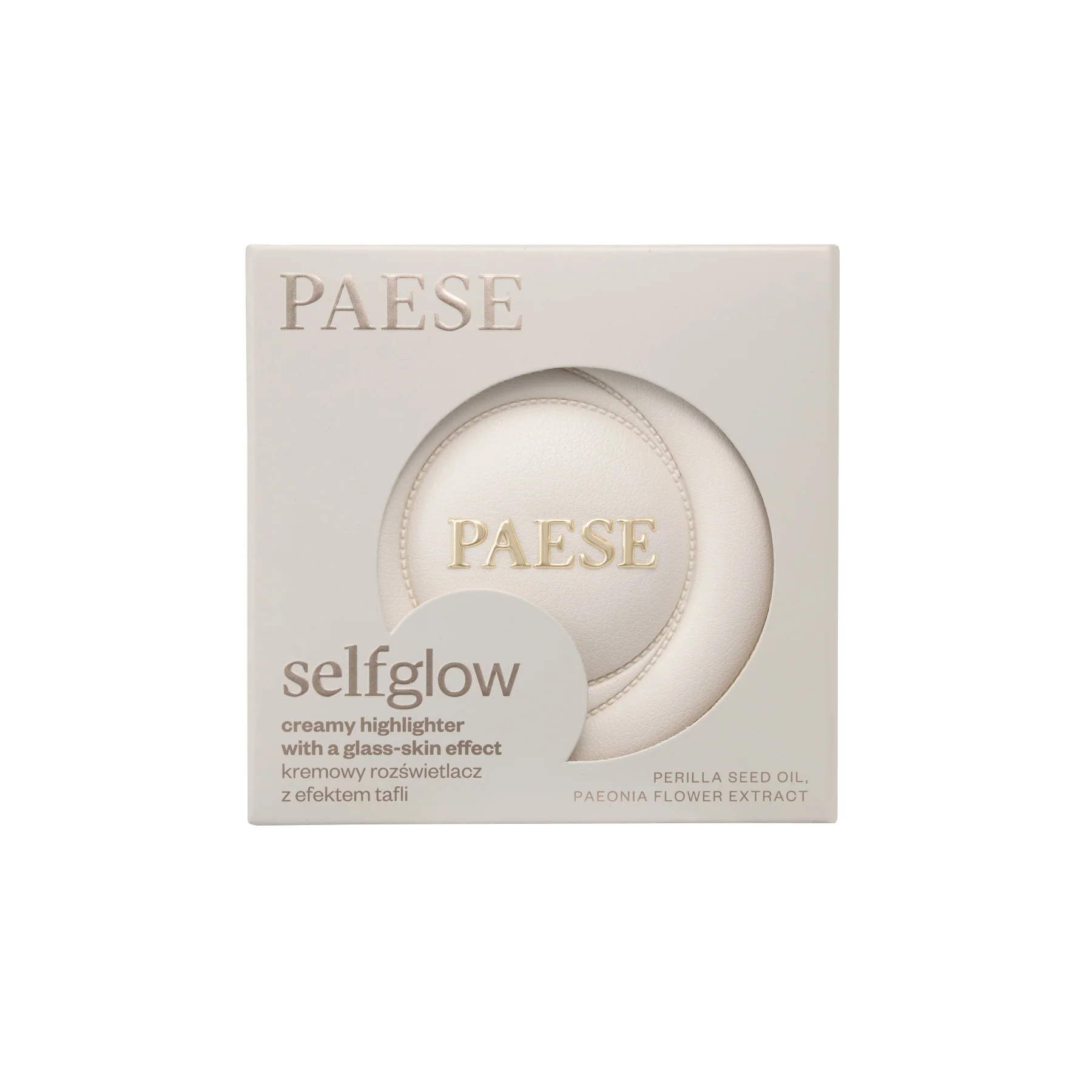 PAESE SELFGLOW Kremowy rozświetlacz z efektem tafli, 01 Golden Hour 8 g - Image 5