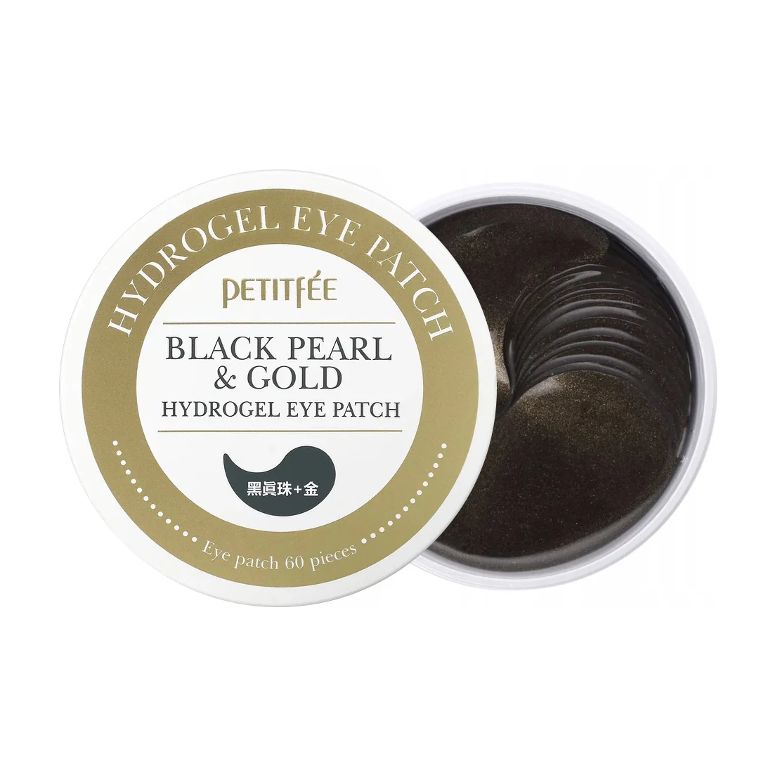 PETITFEE BLACK PEARL&GOLD HYDROGEL EYE PATCH Hydrożelowe płatki pod oczy 60 szt.