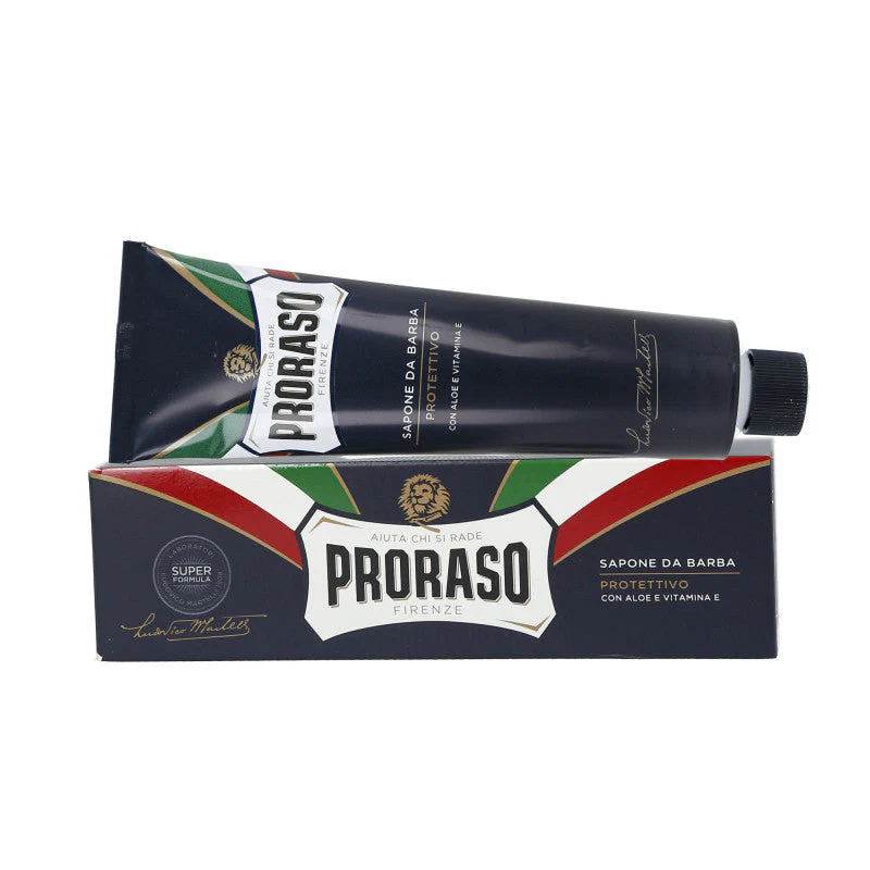 PRORASO BLUE Nawilżający krem do golenia w tubce 150 ml