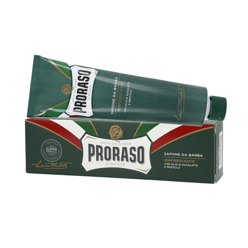 PRORASO GREEN Odświeżający krem do golenia w tubce 150 ml