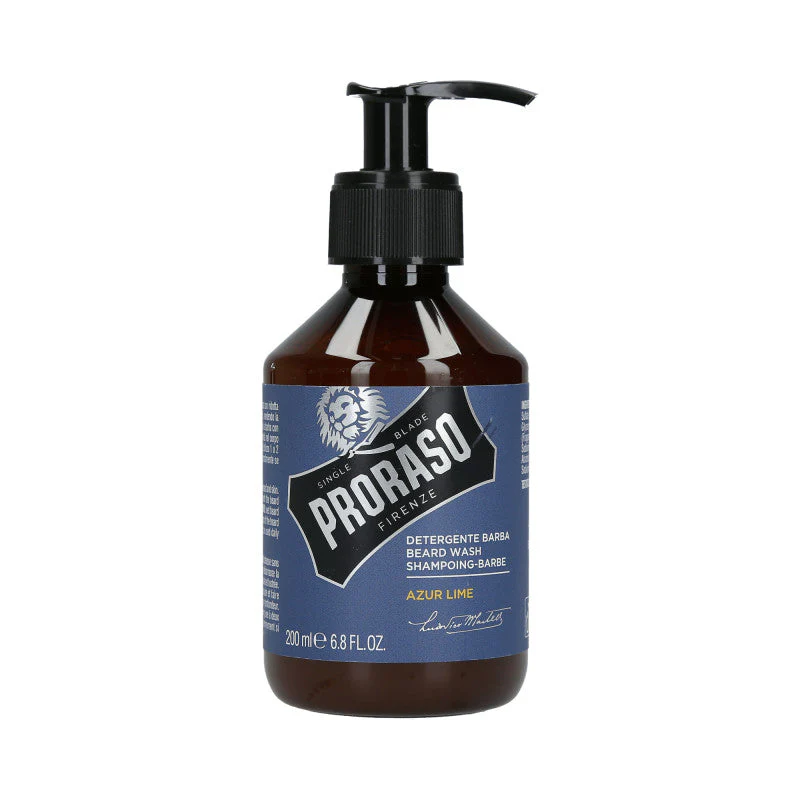 PRORASO SINGLE BLADE Azur Lime Szampon do brody 200 ml