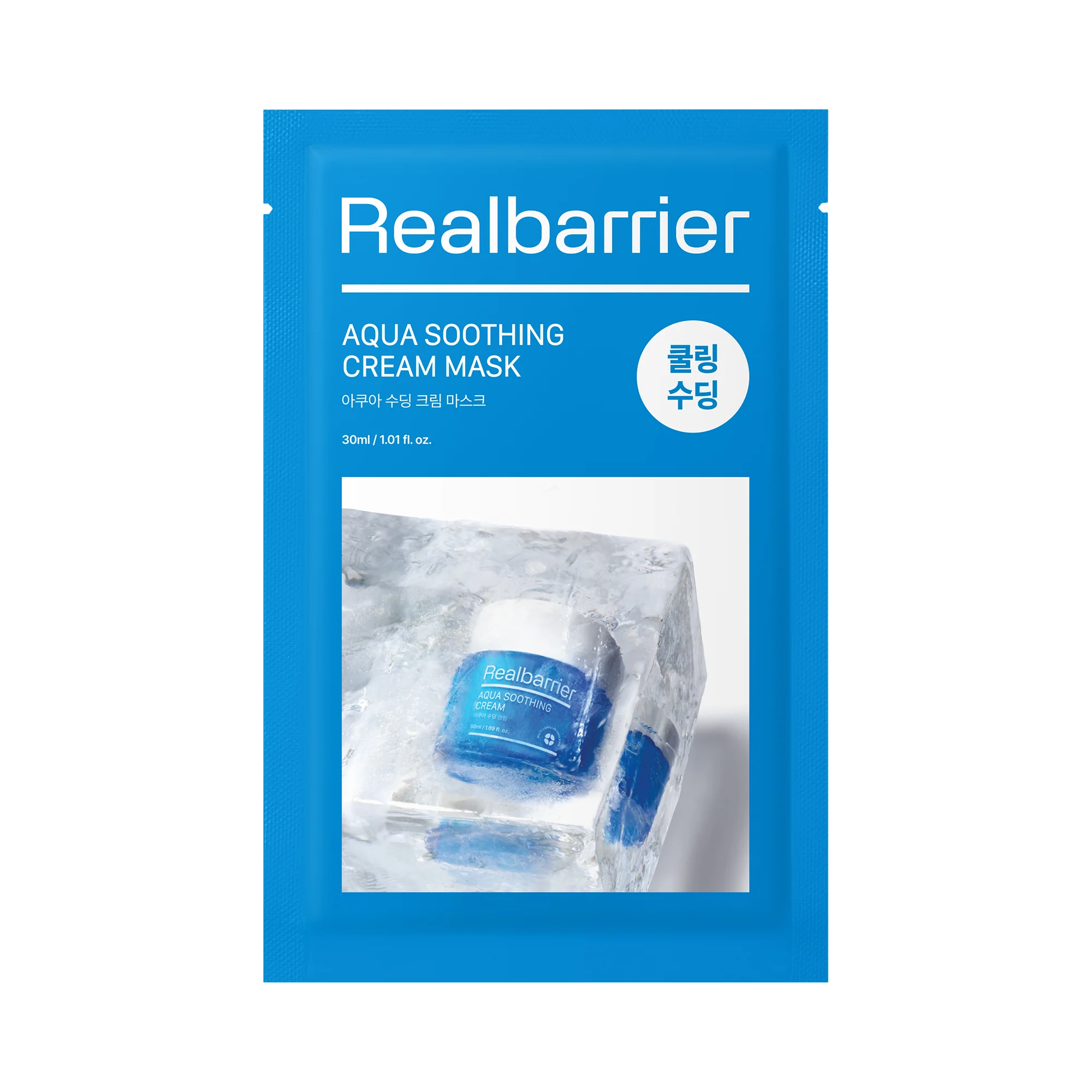 REAL BARRIER AQUA SOOTHING CREAM MASK Głęboko nawilżająca maska w płachcie 30 ml