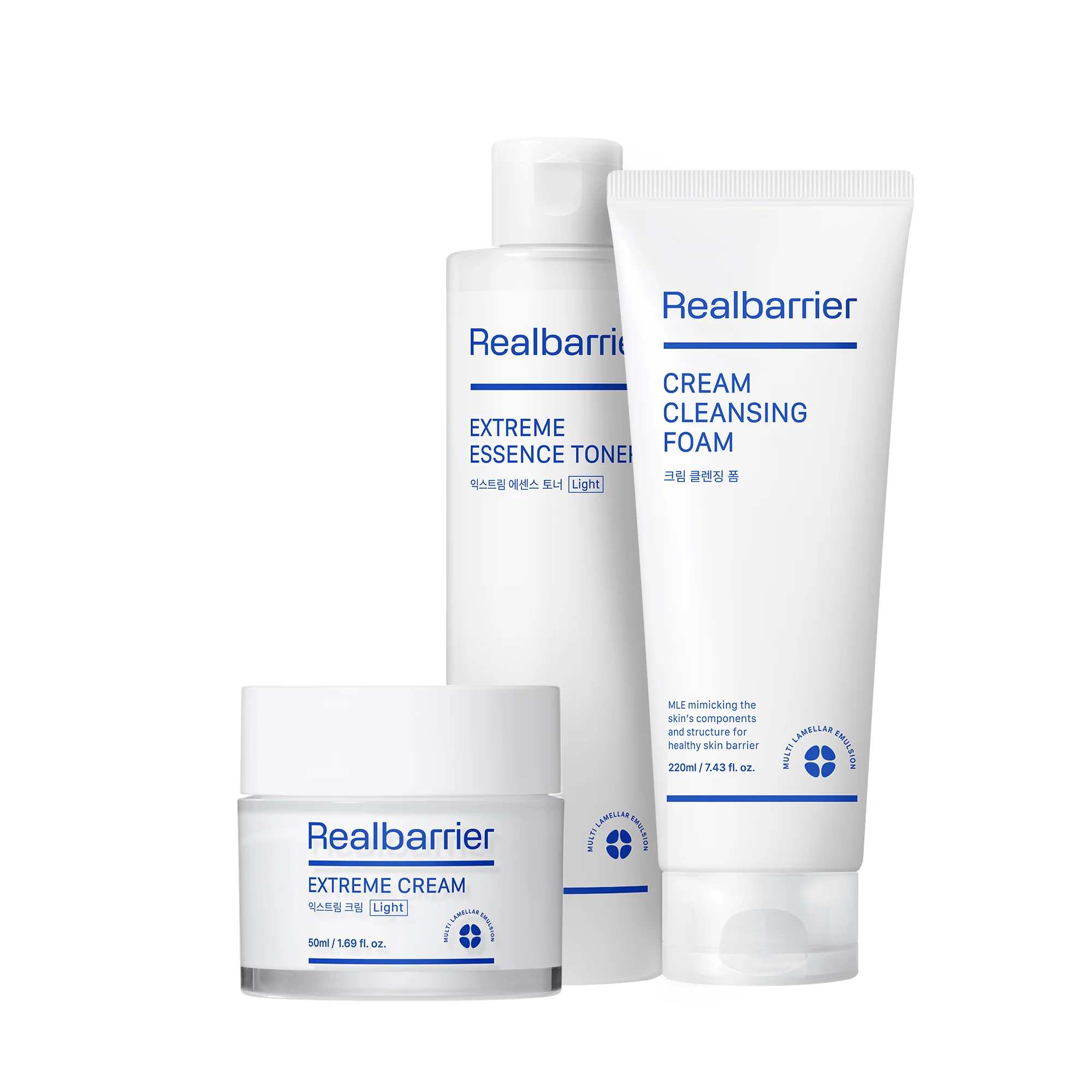 REAL BARRIER MLE Extreme Moisture Set – zestaw odbudowująco-nawilżający dla skóry wrażliwej