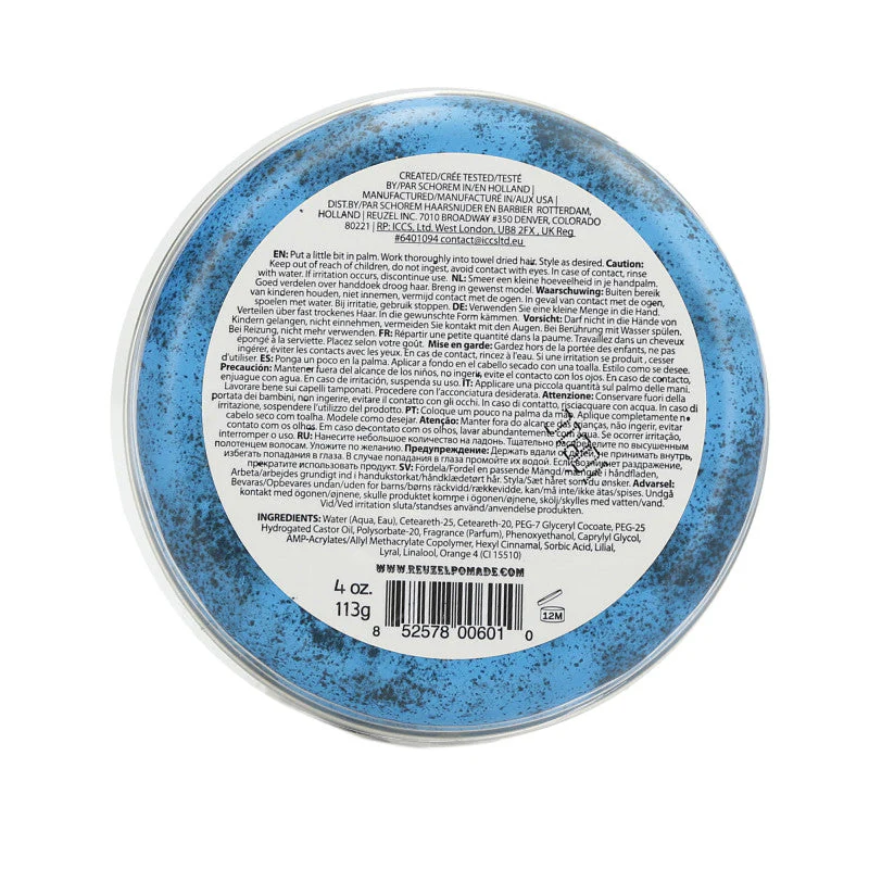 REUZEL Blue Niebieska pomada wodna do włosów 113 g - Image 2