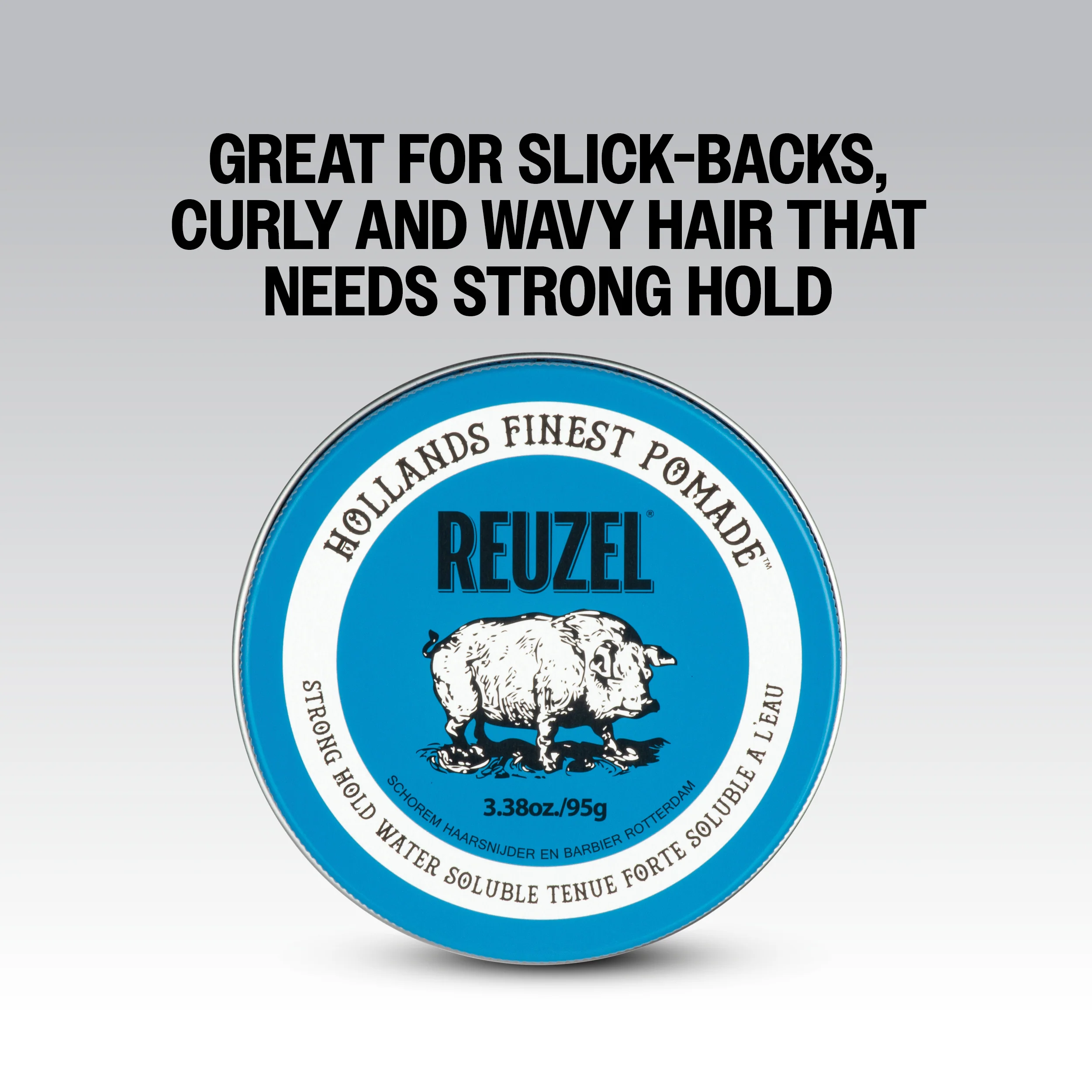 REUZEL BLUE STRONG HOLD WATER SOLUBLE Wodna pomada do włosów o mocnym utrwaleniu 35 g - Image 4