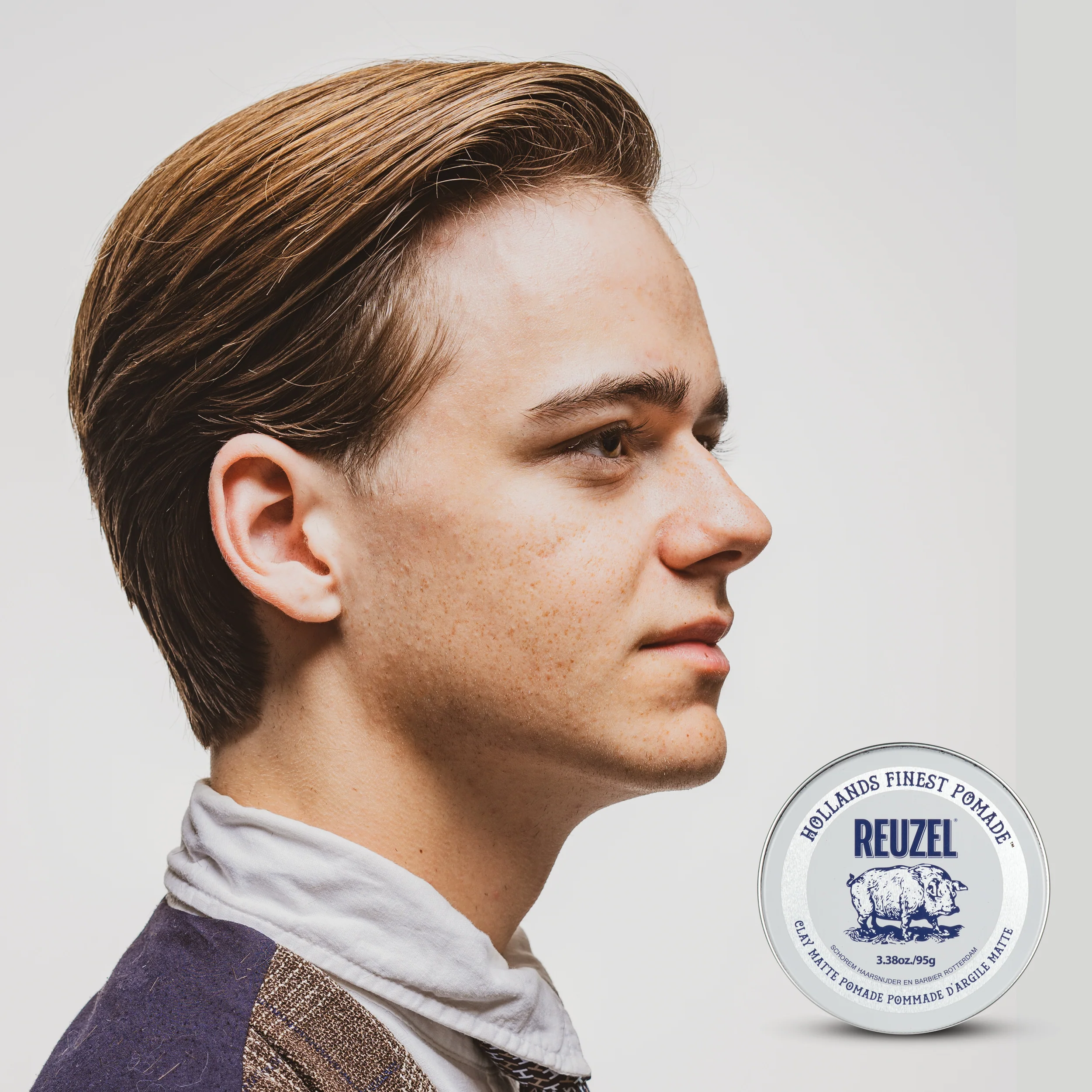 REUZEL CLAY MATTE POMADE Matująca glinka do włosów o średnim utrwaleniu 95 g - Image 2