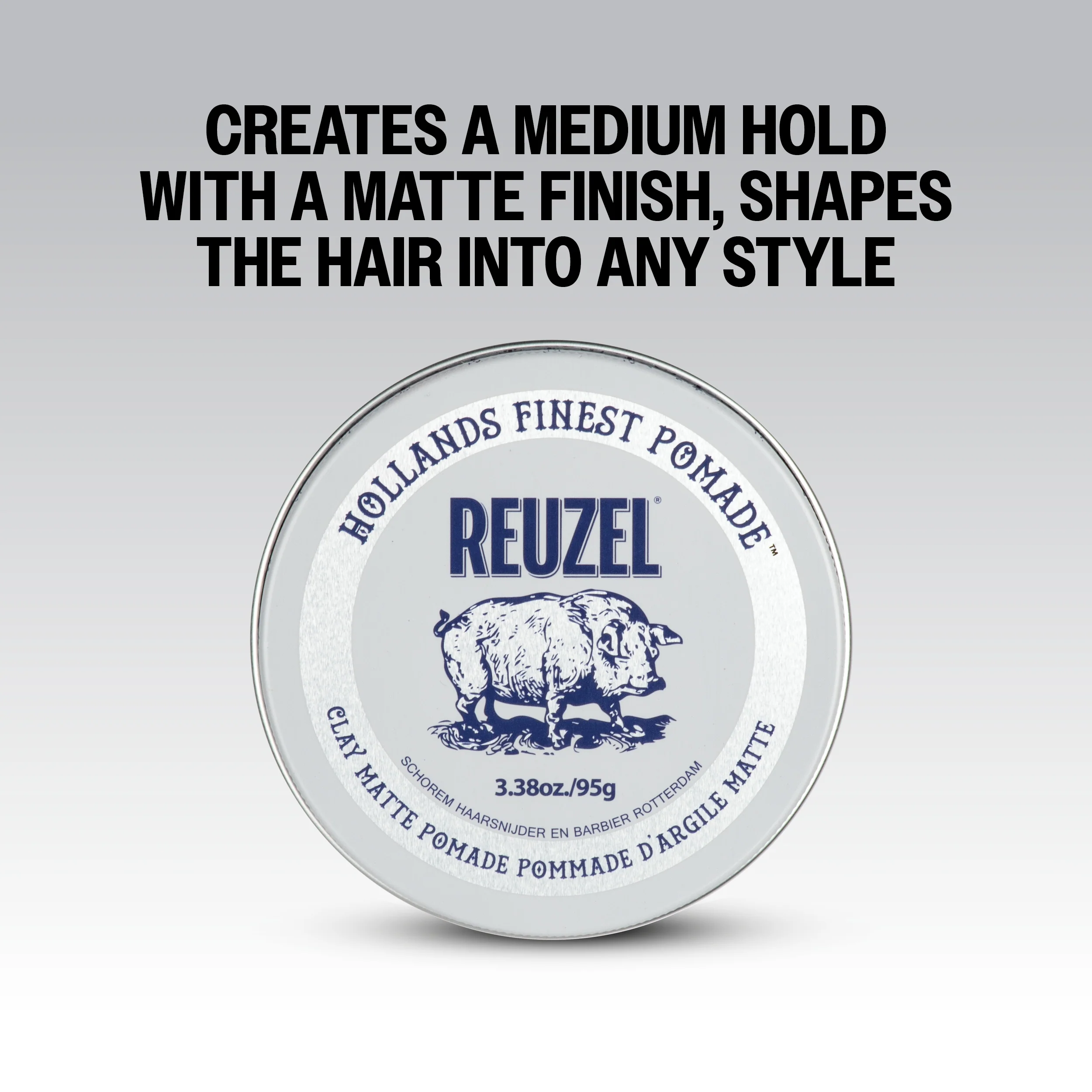 REUZEL CLAY MATTE POMADE Matująca glinka do włosów o średnim utrwaleniu 35 g - Image 4