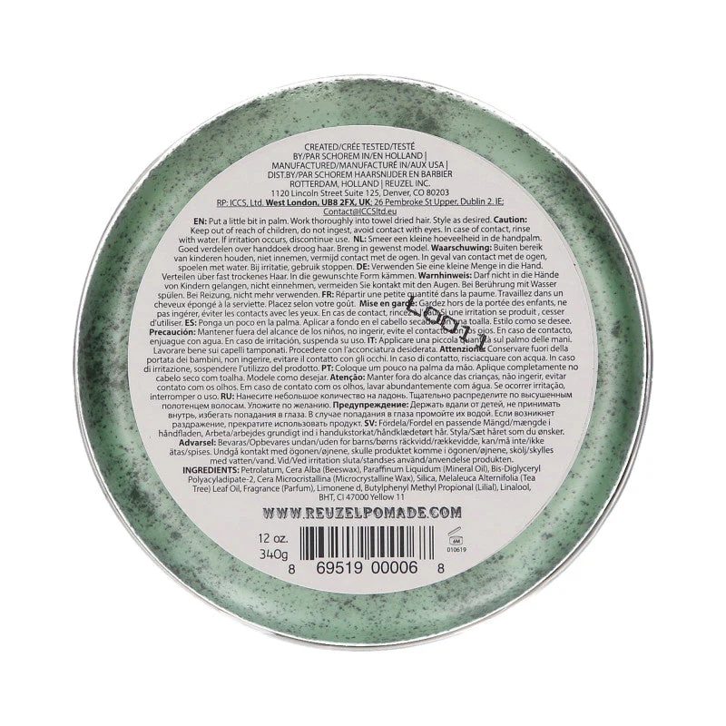 REUZEL Green Zielona pomada woskowa do włosów 340 g - Image 2