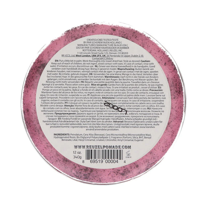 REUZEL Pink Różowa pomada woskowa do włosów 340 g - Image 2