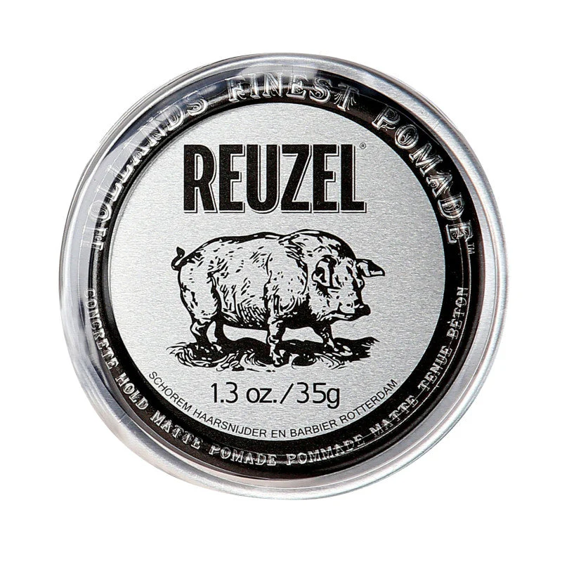 REUZEL SILVER CONCRETE HOLD MATTE Mocna matowa pomada do włosów 35 g