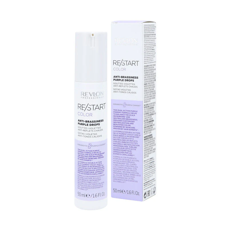 REVLON PROFESSIONAL RE/START COLOR ANTI-BRASSINESS Krople chroniące włosy blond i neutralizujące żółte tony 50 ml