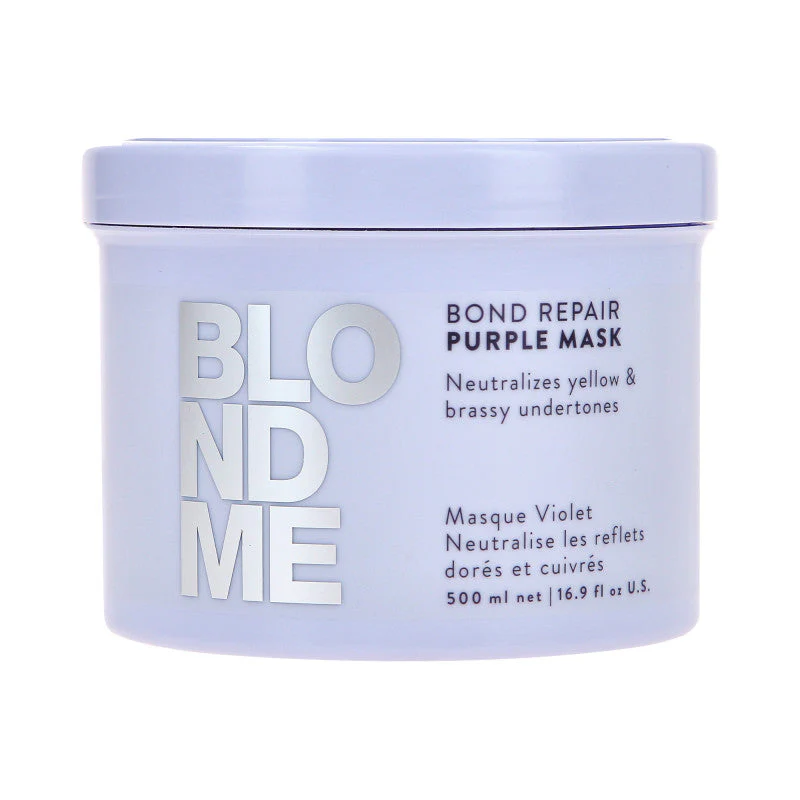 SCHWARZKOPF BLONDME BOND REPAIR PURPLE Neutralizująca maska do włosów siwych i blond 500 ml