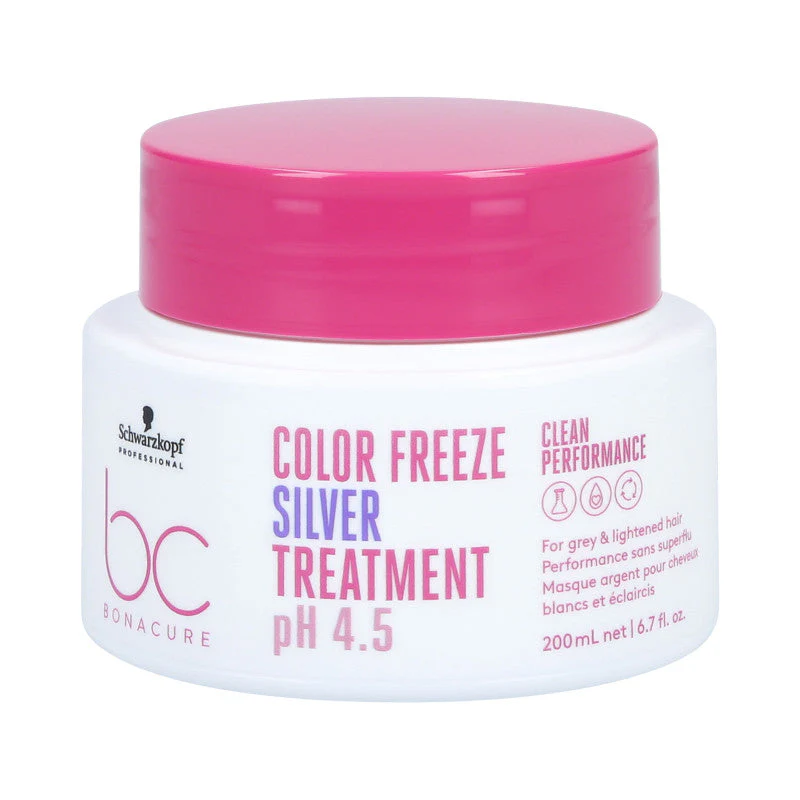 SCHWARZKOPF PROFESSIONAL BC COLOR FREEZE Silver Maska do włosów farbowanych i siwych 200 ml