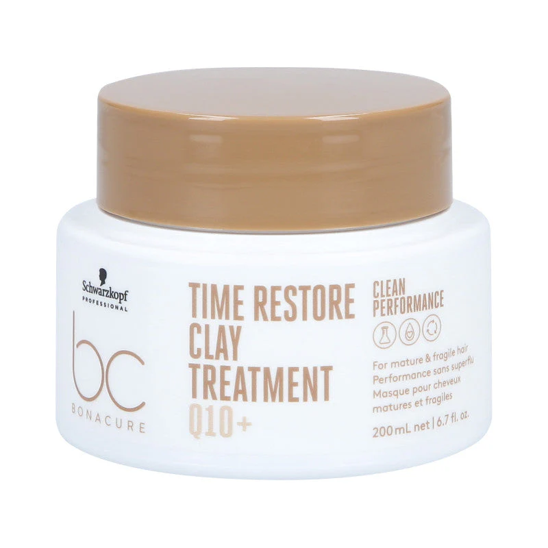 SCHWARZKOPF PROFESSIONAL BC TIME RESTORE Maska glinkowa do włosów dojrzałych 200 ml