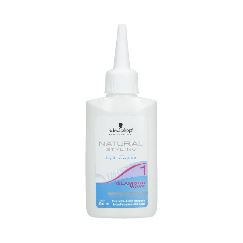 SCHWARZKOPF PROFESSIONAL NATURAL STYLING Glamour Wave 1 Płyn do trwałej ondulacji 80 ml