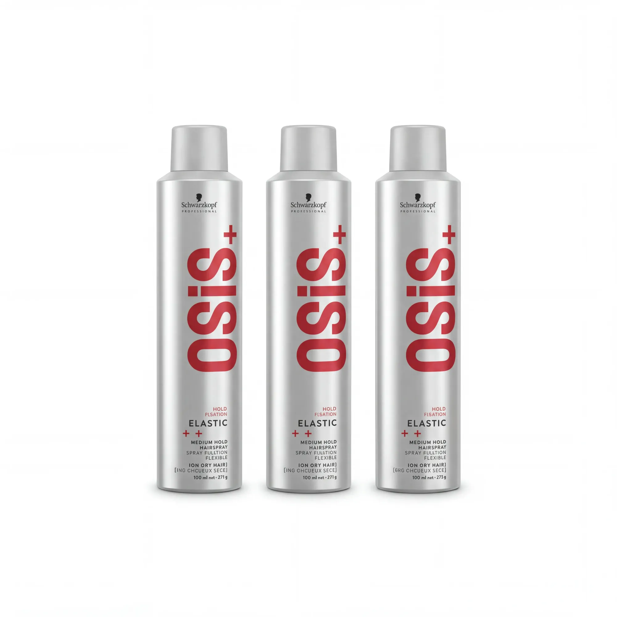SCHWARZKOPF PROFESSIONAL OSIS+ ELASTIC Elastycznie utrwalający lakier do włosów 300ml - MULTIPAKI