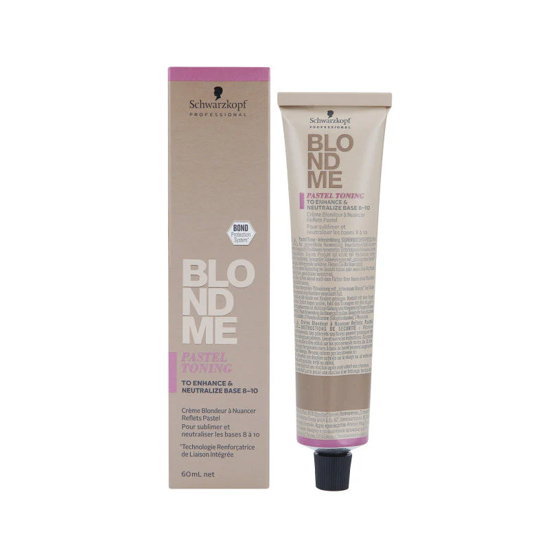 SCHWARZKOPF PROFESSIONAL BLONDME PASTEL TONING Pastelowy toner do włosów blond 60 ml