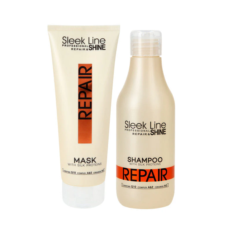 STAPIZ SLEEK LINE REPAIR Maska 250 ml+Szampon 300 ml